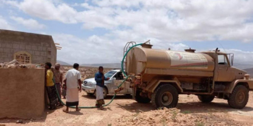 مؤسسة خليفة بن زايد تدشن حملة سقيا في ساحل سقطرى الغربي