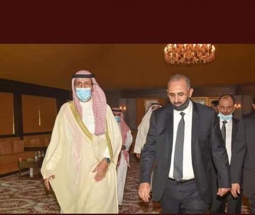 الزُبيدي يقدم واجب العزاء لسعادة سفير دولة الكويت الشيخ علي بن خالد الصباح في رحيل امير دولة الكويت