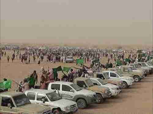 قبائل بني هلال وبلعبيد تتوافد إلى معسكر العلم للدفاع عن معسكر النخبة 