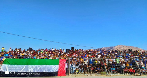 افتتاح مميز وحاشد لبطولة الشيخ "محمد بن زايد" لكرة القدم في حضرموت 