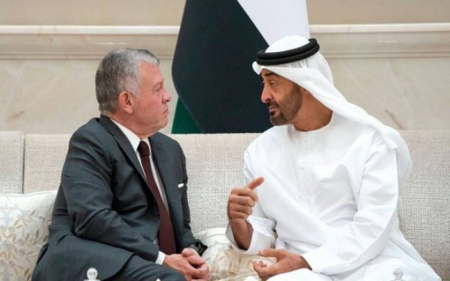 ولي عهد أبو ظبي يبحث مع العاهل الأردني العلاقات الثنائية بين البلدين