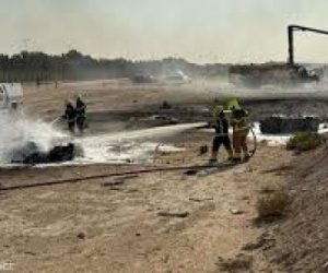 تحطم مقاتلة هندية خلال عرض جوي بمعرض دبي للطيران