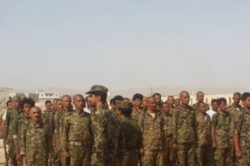 عناصر من مليشيات الاخوان يبيعون أسلحتهم في اسواق عتق .