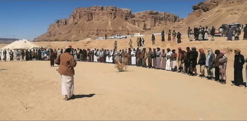 تواصل التأييد الشعبي والقبلي للتصعيد وتنفيذ مخرجات لقاء حضرموت العام (حرو) في نقطة وادي العين