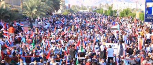 اعتصام حضرمي مفتوح حتى رحيل قوات المنطقة الأولى