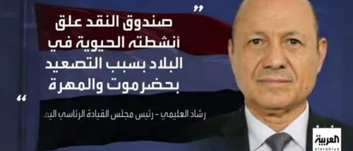 العليمي المفضوح يكذب.. يختلق رواية عن توقف صندوق النقد الدولي لا وجود لها في الواقع