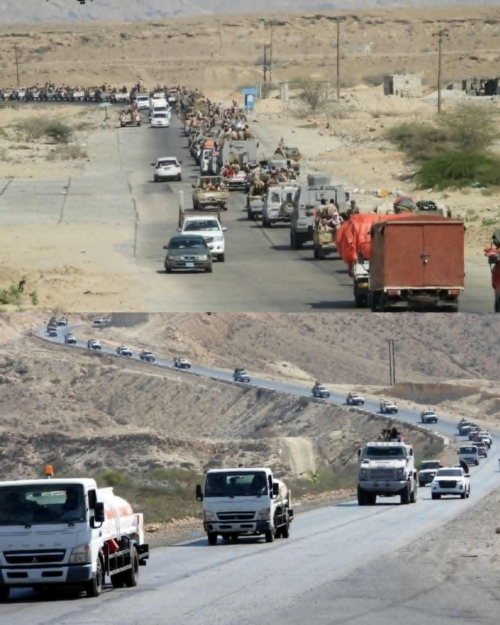 القوات المسلحة الجنوبية تؤمّن المدخل الشرقي لحضرموت