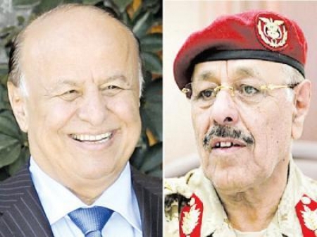 احتدام الخلاف بين الرئيس هادي وعلي محسن والأخير يدشن العام التدريبي للفرقة بعمران