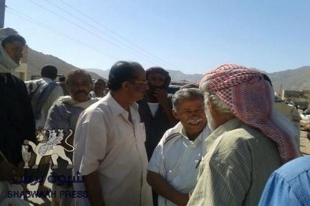 طلائع قافلة شبوة ‘‘ القرار قرارنا ‘‘ تصل المحفد في طريقها الى عدن (صور)