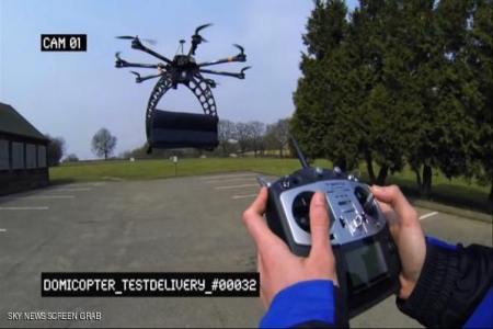 طائرات بدون طيار لتوصيل ‘‘ البيتزا ‘‘