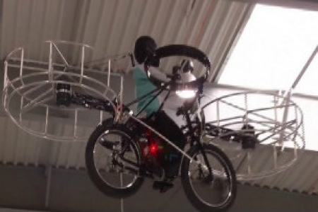 دراجة جديدة تستطيع الطيران خمس دقائق
