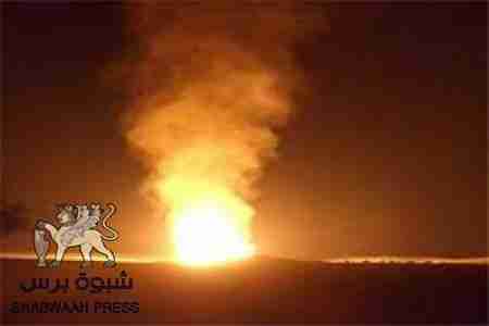 أنبوب النفط اليمني يتعرض لأحدث تفجير مساء اليوم في صرواح