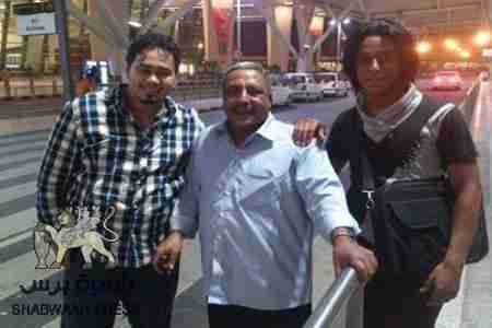 باعوم في مطار دلهي في طريقه الى المكلا للاشراف على مليونية 7-7