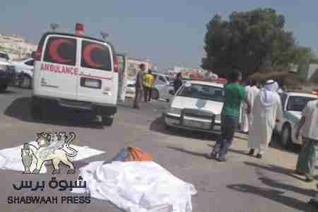 حادث مروري يذهب ضحيته ربيع بن علي بن صالح مقين الخليفي واصابة ثلاثة من أقاربه