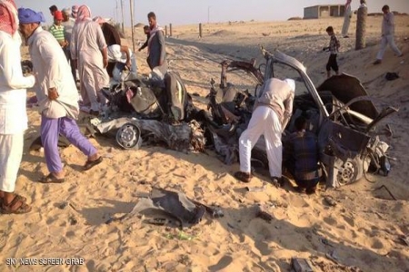قتلى في انفجار سيارة مفخخة بسيناء