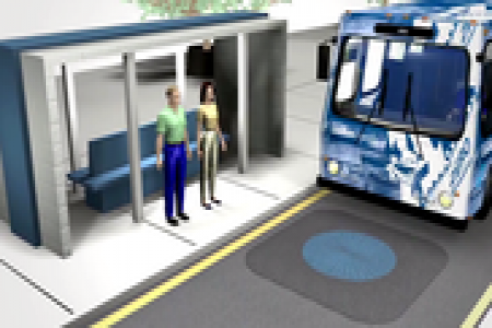 حافلة تسير بكهرباء لاسلكية وتشحن في ثوان