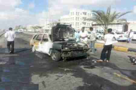 بتر قدم العقيد فيصل غنيم المسئول بأمن مطار عـدن الدولي عقب استهداف سيارته بعبوة ناسفة