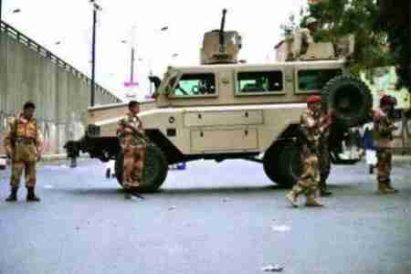 إطلاق صاروخ ( لو ) على عربة عسكرية في المنصورة