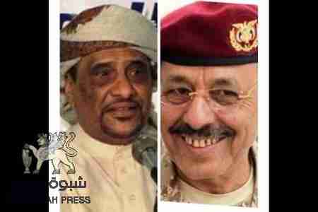 اللواء محسن يشيد بدور اللواء المنهالي ويبلغه ترقية الجهوري الى رتبة نقيب .