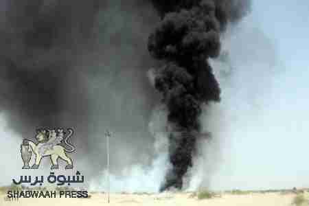 مجهولون يفجرون أنبوب نفط ناقل للنفط من هضبة حضرموت