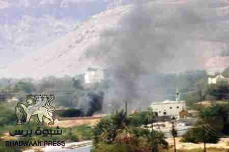 تبادل لاطلاق النار في نقطة القارة العسكرية غرب مدينة شبام