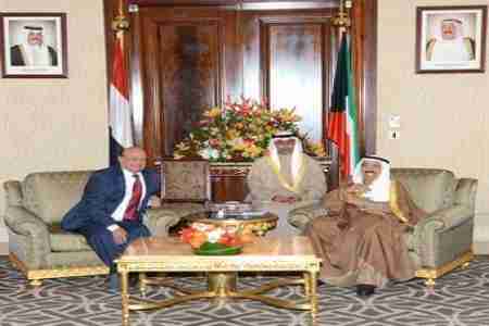 الرئيس هادي في الكويت في زيارة مفاجئة لم يعلن عنها