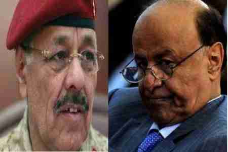 مساومات علي محسن للرئيس هادي : التساوي بين الجنوب والشمال: 2 مقابل 2