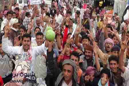 ردفان تغضب يوم الاسير تضامنا مع الاعلام الجنوبي ...