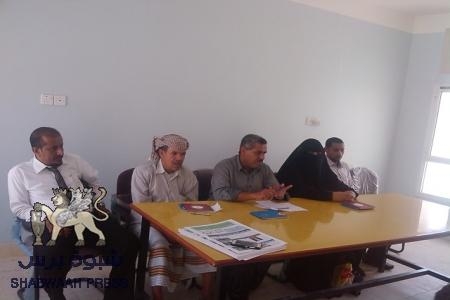 فريق من صندوق تنمية المهارات بحضرموت يزور دوعن ويلتقي بمدراء المدارس