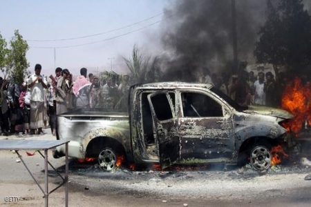 سكاي نيوز : اليمن.. &lsquo;&lsquo; درون&lsquo;&lsquo; تقتل عناصر من القاعدة