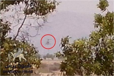 هبوط طائرة عسكرية عمودية في ساحة العروض بالمكلا تحمل جرحى