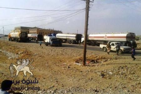 شركة النفط اليمنية تمنح قاطرات نقل الوقود من المكلا الى شبوه 50% زيادة في الأجور