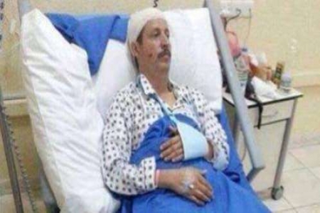 نشر صورة الضابط الجنوبي الكبير الذي أصيب في سقوط مروحية في البيضاء