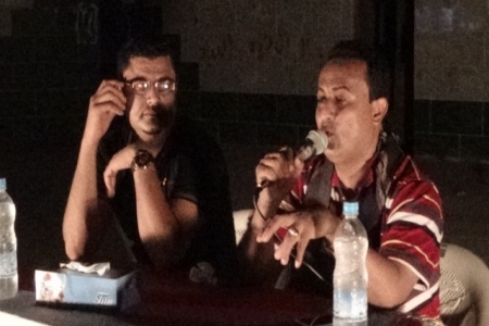 الإعلاميان الدبيس و بلغبر يقيمان ندوة بالشحر و يوزران متحف المحضار و قناة العصرية الأرضية بالشحر