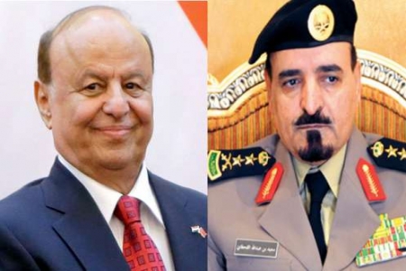 الرئيس هادي يستقبل وفد أمني سعودي رفيع المستوى