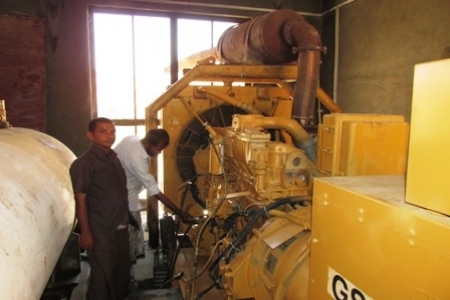 شركة بترو مسيلة تزود المؤسسة المحلية للمياه بمنطقة ساه بمولد كهربائي