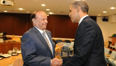 الرئيس الأمريكي ‘‘ اوباما ‘‘ يجدد دعمه للرئيس هادي ويشيد بالحوار الوطني كمخرج لحل مشاكل اليمن