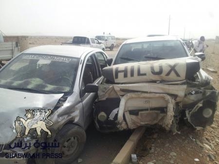 لا إحصائية لقتلى الثارات ... 15 قتيلا و 64 جريحا في حوادث مرورية بشبوه