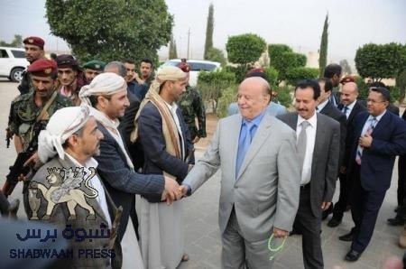 الرئيس هادي يزور عمران ويشدد على تجاوز الأحداث المؤلمة بمزيد من التلاحم والاصطفاف الوطني (صور)