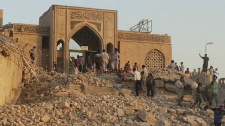 تنظيم ‘‘ الدولة الإسلامية ‘‘ يدمر ضريح النبي يونس في الموصل