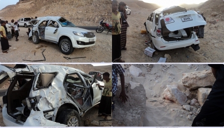 وفاة ثلاثة مغتربين من أبناء المكلا في حادث مروع على طريق المهرة في طريقهم الى الامارات