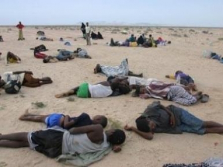 غرق 70 مهاجرا اثيوبيا في البحر قبالة الساحل اليمني