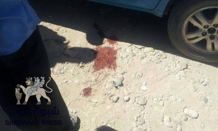 مقتل ضابط المرور بن خميس النسي في عاصمة شبوه قبل ظهر اليوم ( صور)