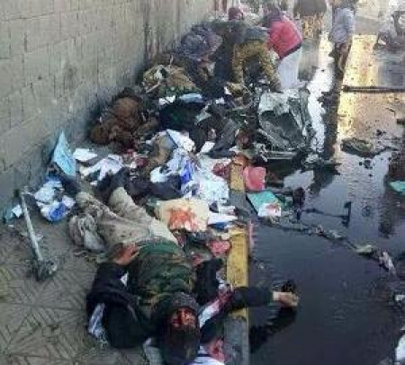 45 شهيدا واكثر من 100 جريح بانفجار كلية الشرطة