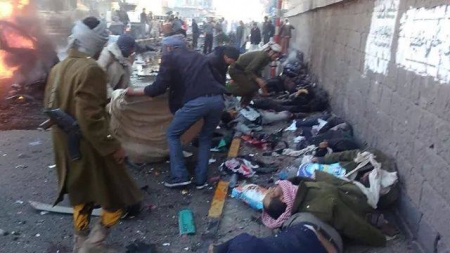 مدير أمن صنعاء : المتهمين المقبوض عليهم بتفجير كلية الشرطة درسوا في جامعة الإيمان