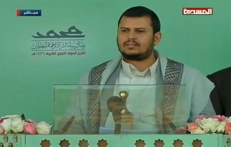 عبد الملك الحوثي يتهم هادي بحماية الفساد ويطالب بحل عاجل للقضية الجنوبية