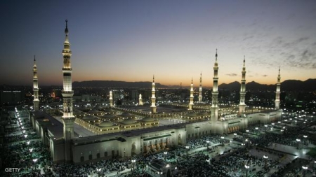 معالم المسجد النبوي في خريطة