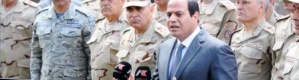 السيسي لقادة الجيش: مصر لن تتخلى عن أشقائها وحماية ‘‘باب المندب‘‘ قضية أمن قومي
