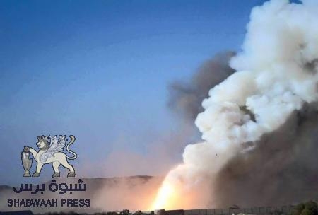 بالصور : قصف ماحق للواء المجد الحوثي العفاشي في البيضاء