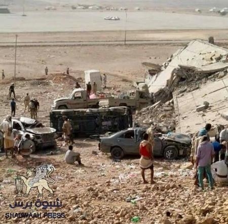 بن مخاشن : ضربة اللواء بحضرموت بدء الحرب